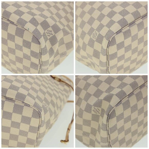 LOUIS VUITTON Damier Azur Neverfull MM Tote Bag N41605 LV Auth 54444SAV - Picture 14 of 16